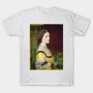 Portrait of a Lady - probably Anne Simms Reeve of Brancaster Hall, Norfolk by Frederick Sandys T-Shirt